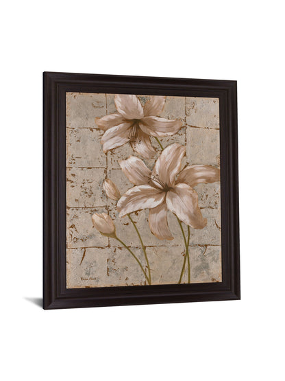 Blush Petals - 28" x 34" Framed Wall Art - Beige