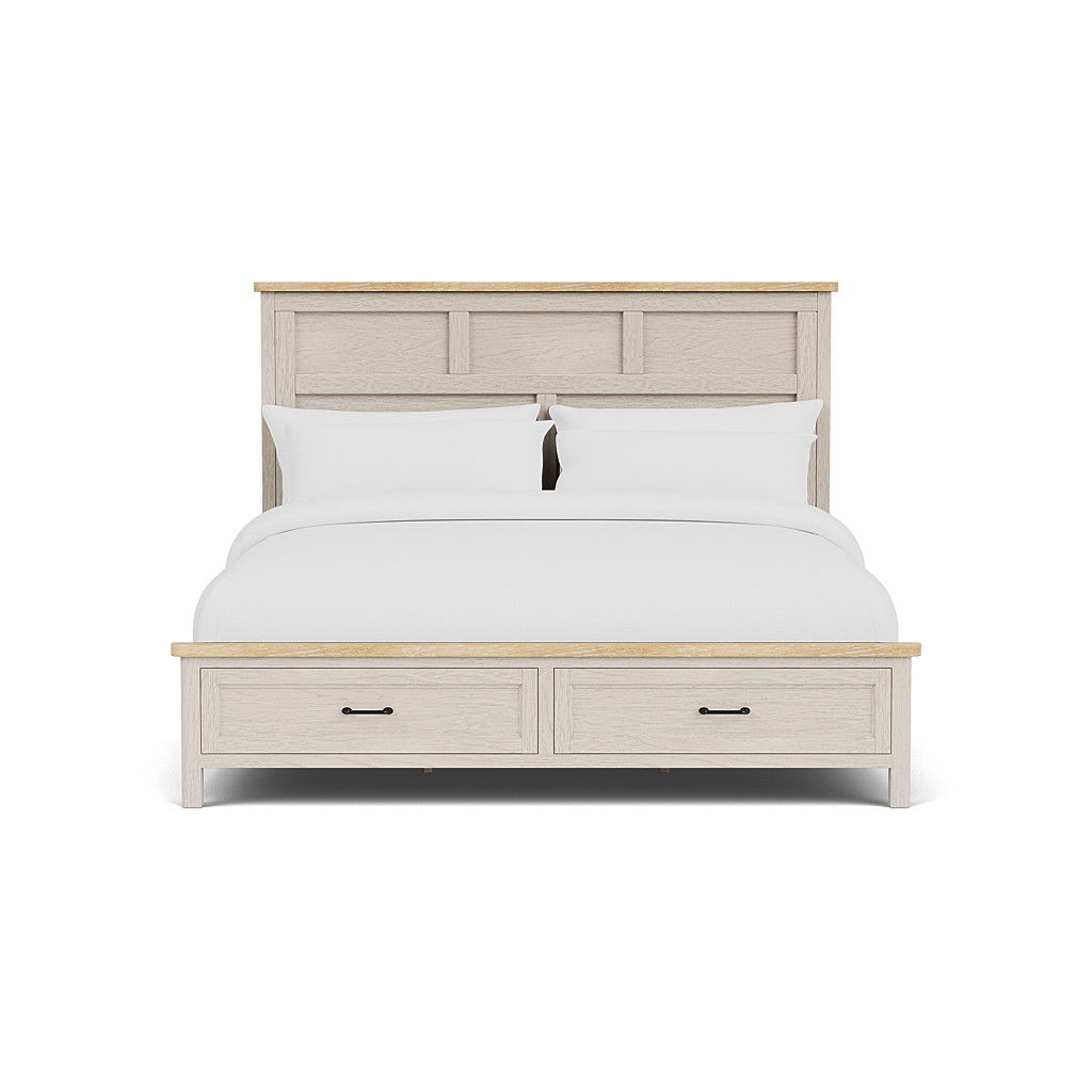 Glenndale - King Headboard - Aged White
