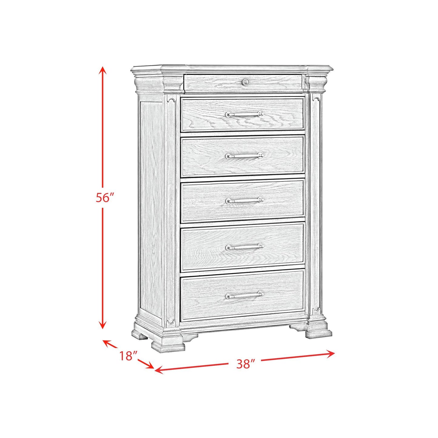 Kings Court - 6-Drawer Chest