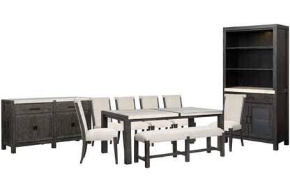 Plum Creek - 10 Piece Rectangular Dining Table Set