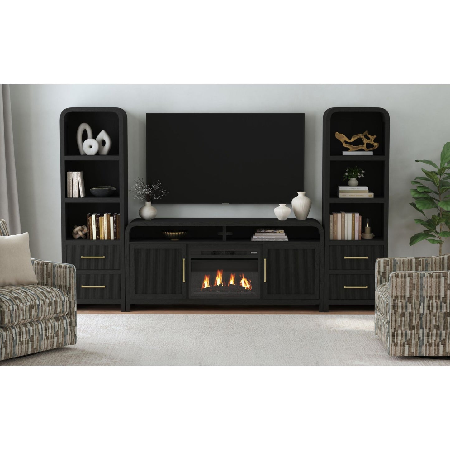Ridgemont - 4 Piece Entertainment Unit With 70" TV Console