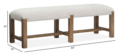 Plum Creek - 6 Piece Extendable Trestle Dining Table Set