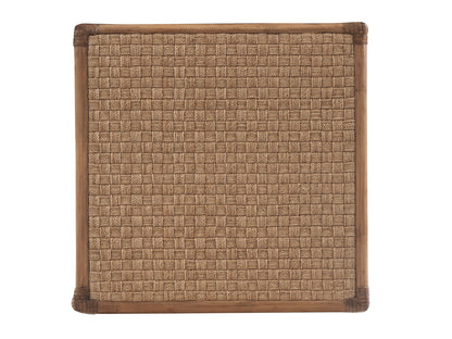 Key Biscayne - Coral Reef Square End Table - Light Brown