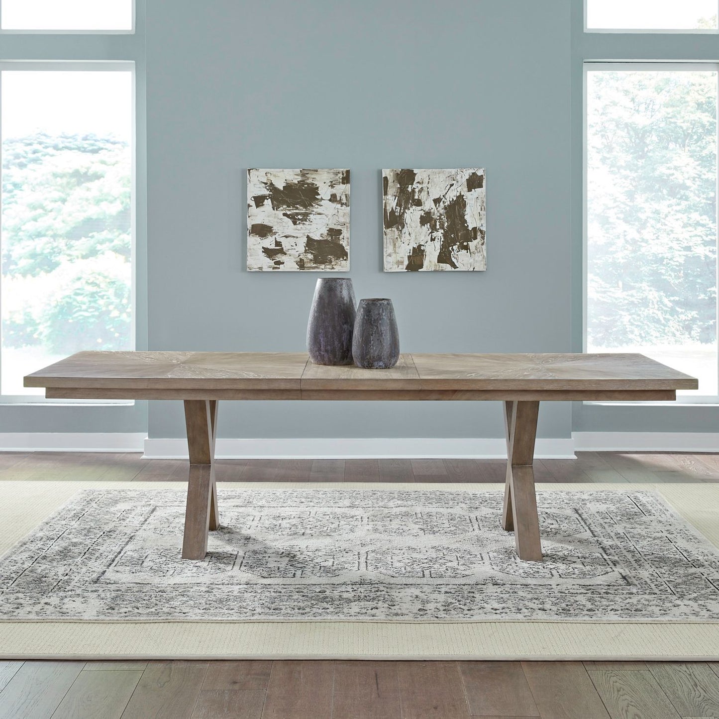 Brentwood - Double Pedestal Table Top - Sandstone