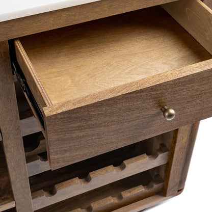 Novara - Bar Cabinet - Molten Walnut