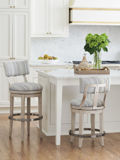 Malibu - Cliffside Swivel Upholstered Stool