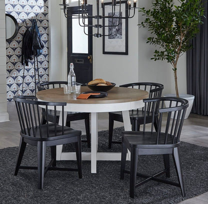 Americana Modern Dining - Dining Barrel Chair (Set of 2) - Black