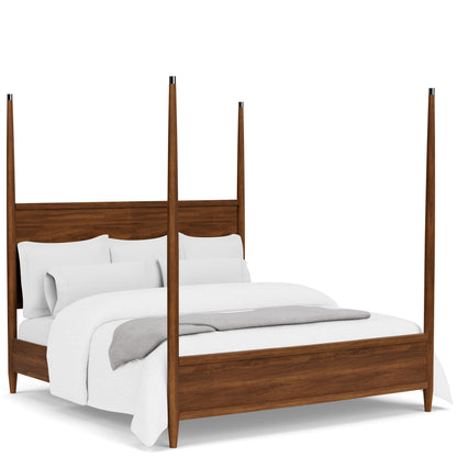 Elsie - Queen / King Poster Bed Posts - Dark Brown