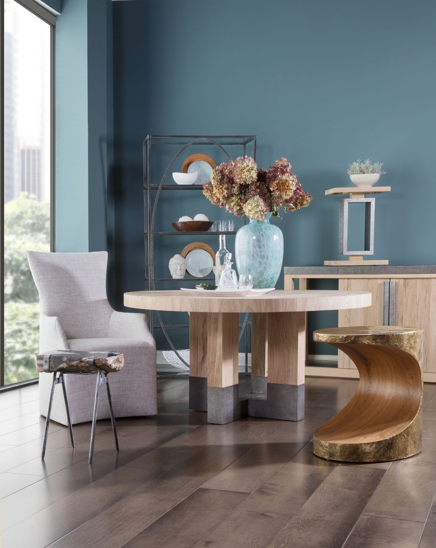 Verite - Round Dining Table - Light Brown