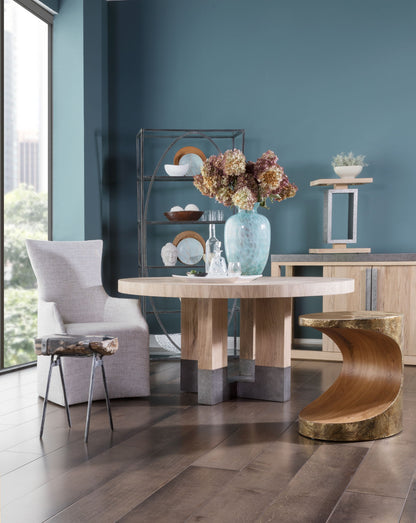 Verite - Round Dining Table - Light Brown