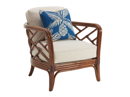 Island Estate - Palm Chair - Dark Brown / Beige