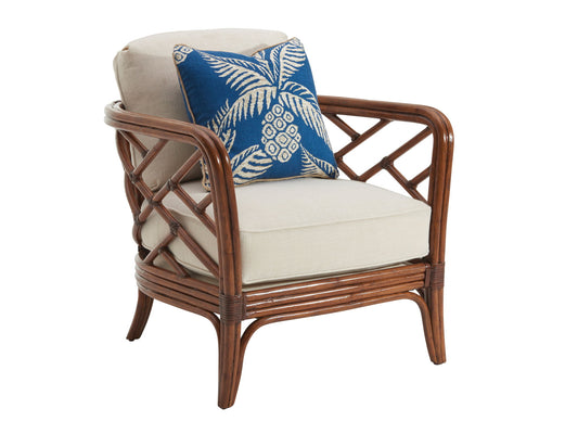 Island Estate - Palm Chair - Dark Brown / Beige