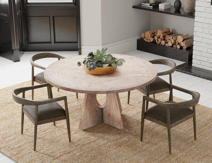 Balam - Round Table Top - Light Brown