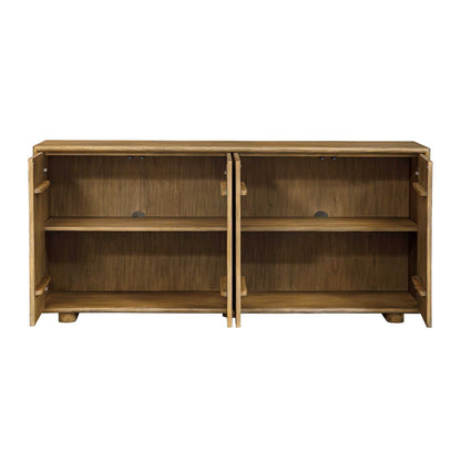 Stevenson - Wood 4 Door Cabinet - Natural