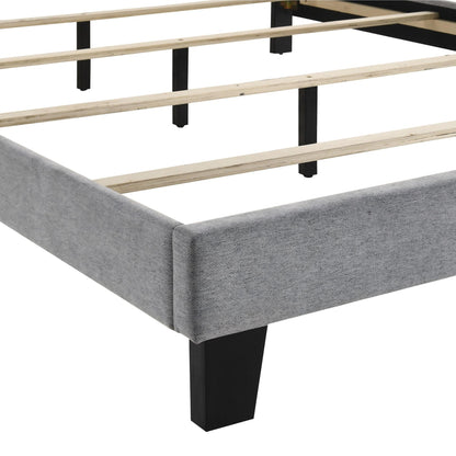 Asher - 5/0 Queen Headboard, Footboard, And Slats - Smoke
