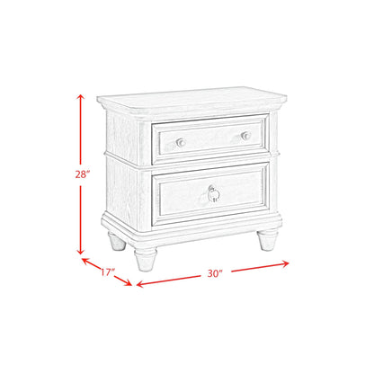 Whit-Ash - Panel Bedroom Set