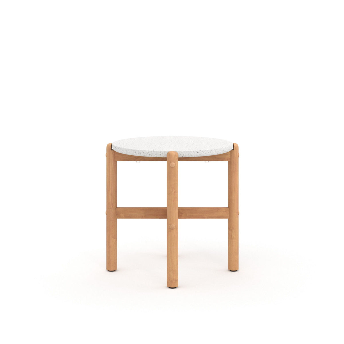 Solstice - End Table Wood Base - Brown