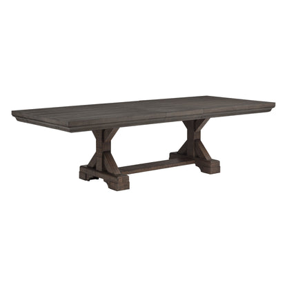 Augusta - Rectangle Dining Table - Rustic Brown