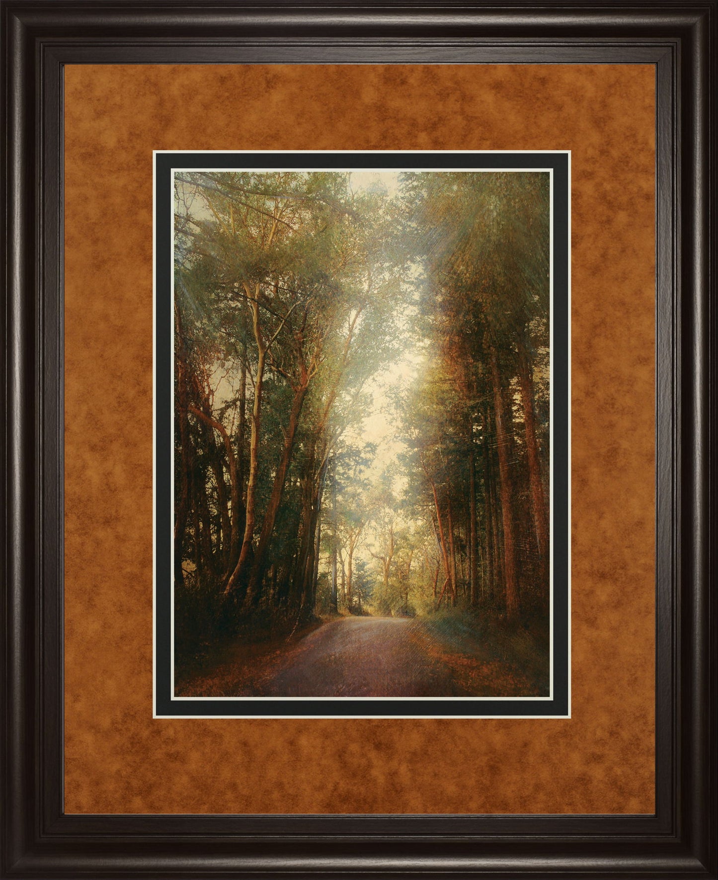 Road Of Mysteries Il By Amy Melious - Framed Print Wall Art - Light Brown