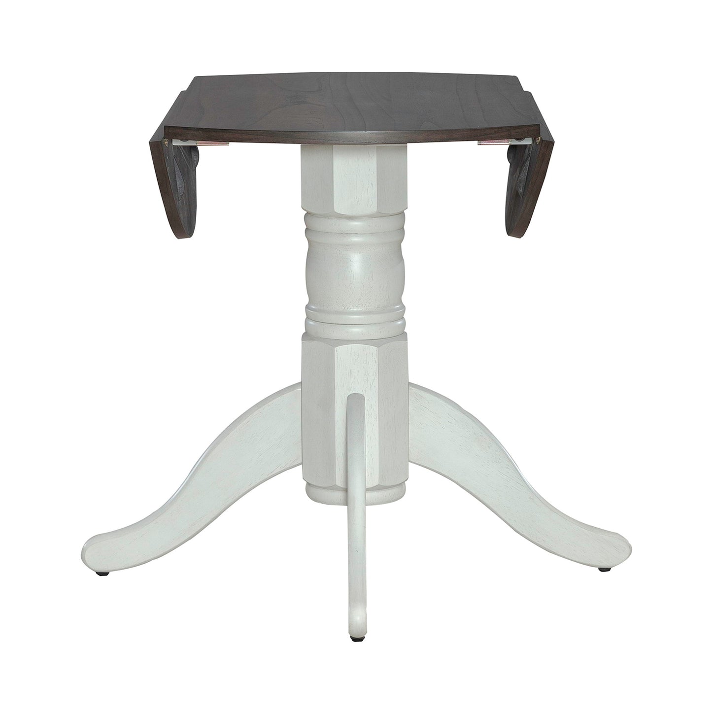 Brook Bay - Drop Leaf Table Top - Textured White / Carbon Gray