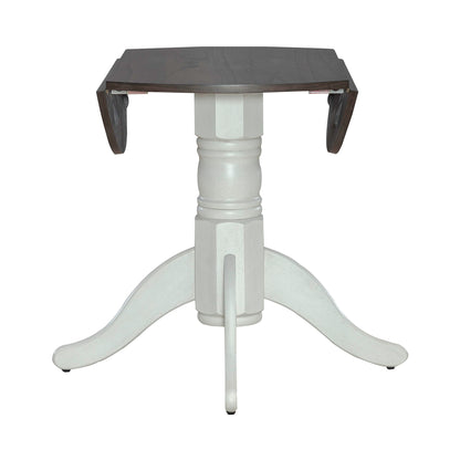 Brook Bay - Drop Leaf Table Top - Textured White / Carbon Gray