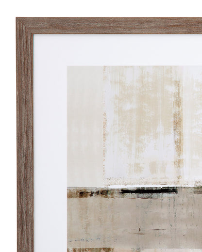 Across The Abstract Bay Wall Decor (Set of 2) - Gray