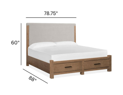 Plum Creek - Upholstered Panel Storage Bedroom Set