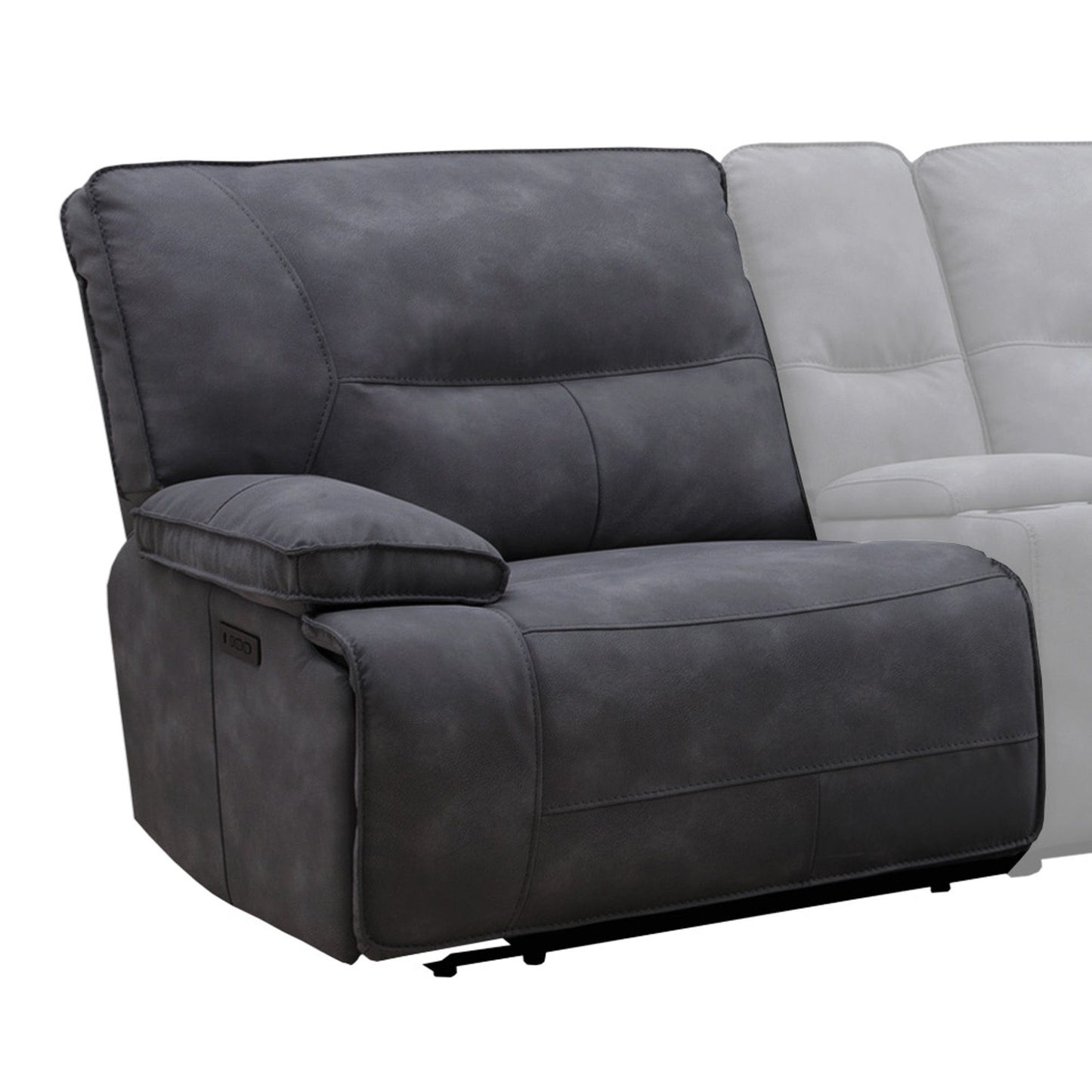 Gladiator - Zero Gravity Power Left Arm Facing Recliner - Cobalt