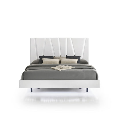 Europa - 5/0 Queen Headboard, Footboard & Slats - White