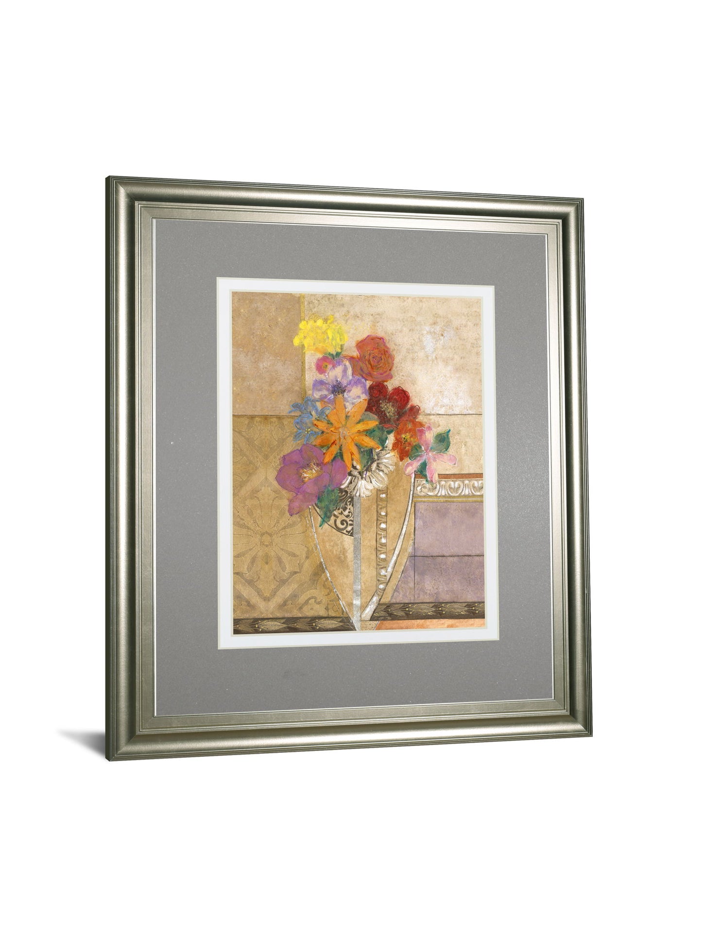Pansy By Hollack - Framed Print Wall Art - Beige