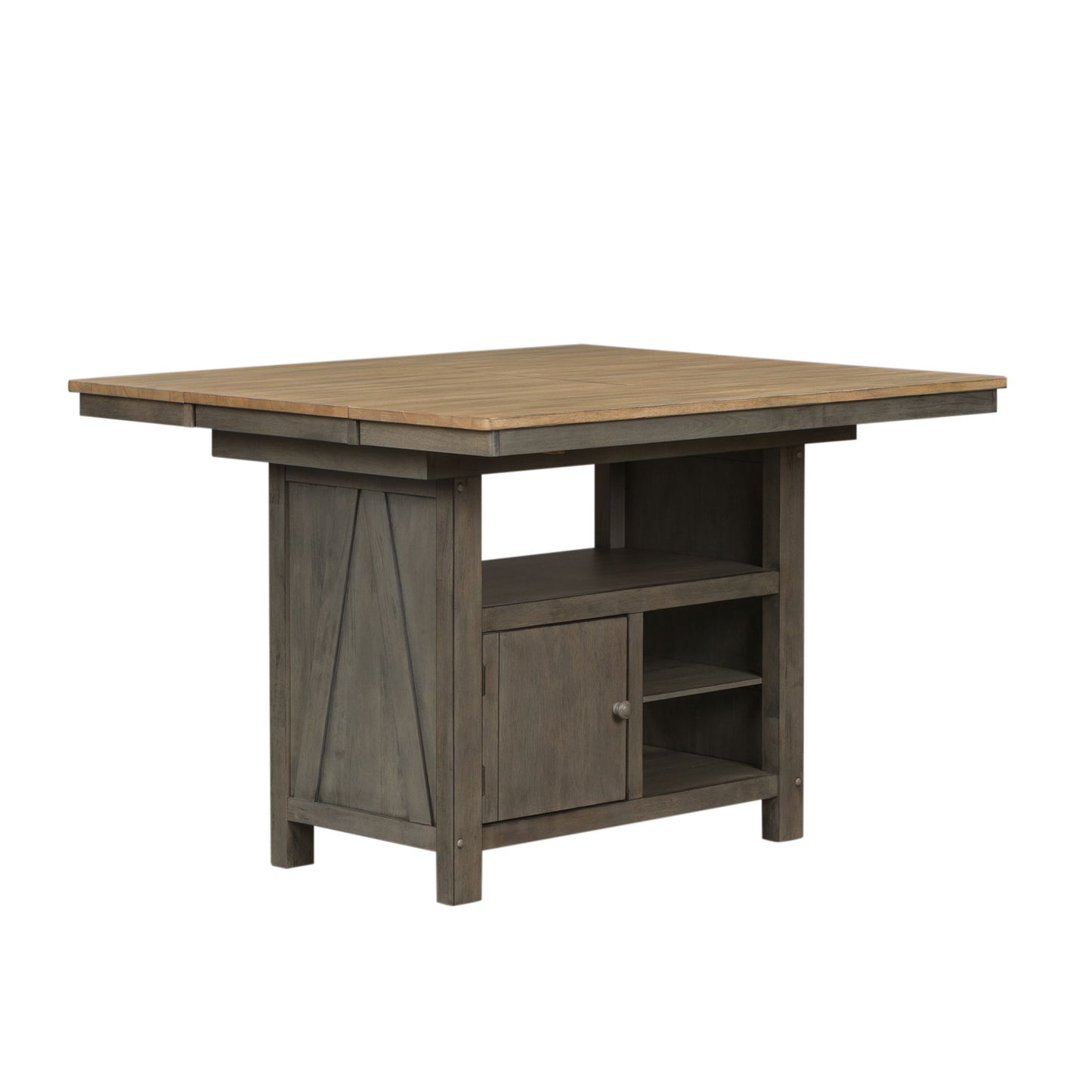 Lindsey Farm - Kitchen Island Base - Gray & Sandstone
