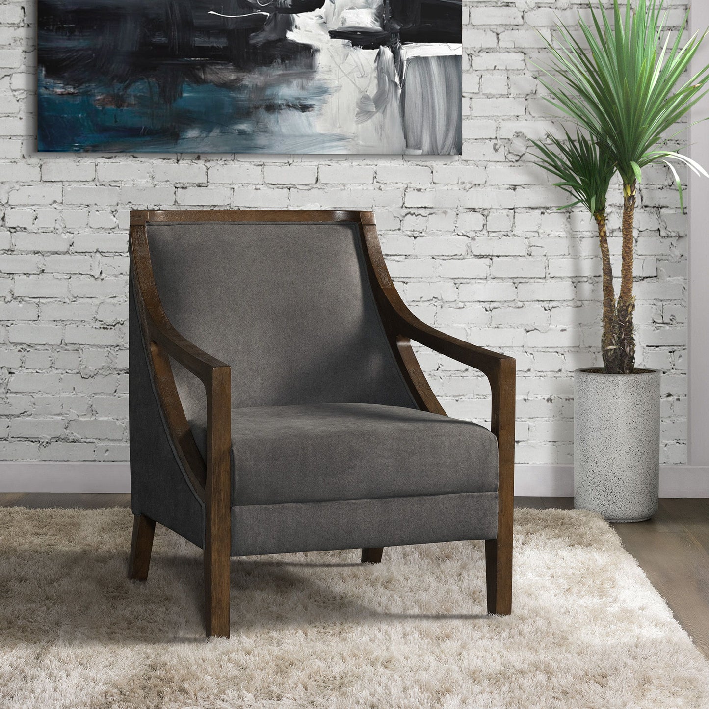 Hopkins - Chair With Brown Arm