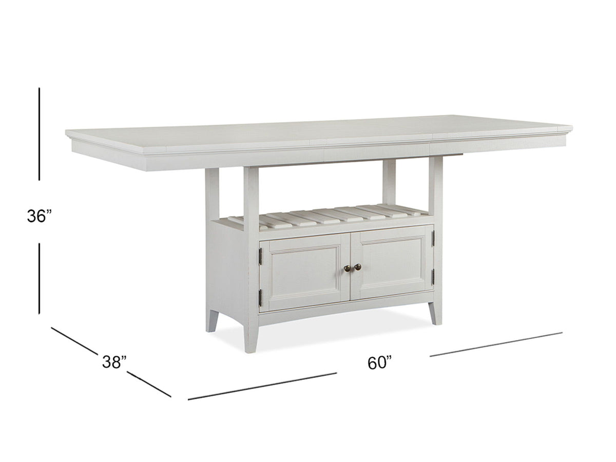 Heron Cove - Extendable Counter Height Dining Table Set