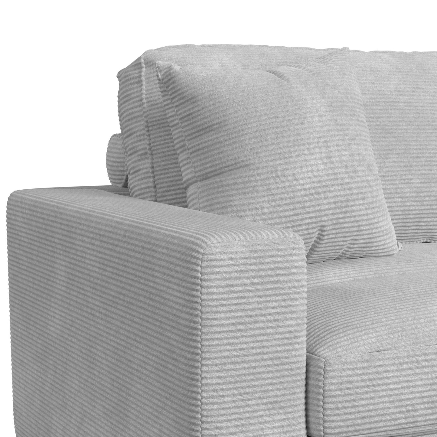Arizona - Modular LHF Armchair With 1 Pillow 20" - Steno Stone