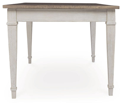 Skempton - RECT DRM Table w/Storage - White