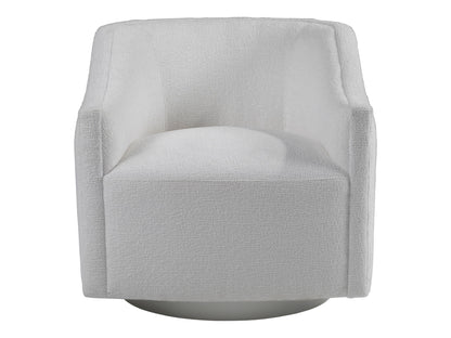 Artistica Upholstery - Raquel Swivel Chair - White / Blue