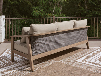 Harmony Headlands - Sofa With Cushion - Natural / Gray