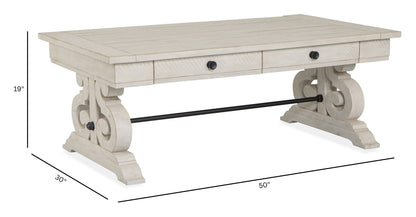 Bronwyn - Rectangular Cocktail Table - Alabaster