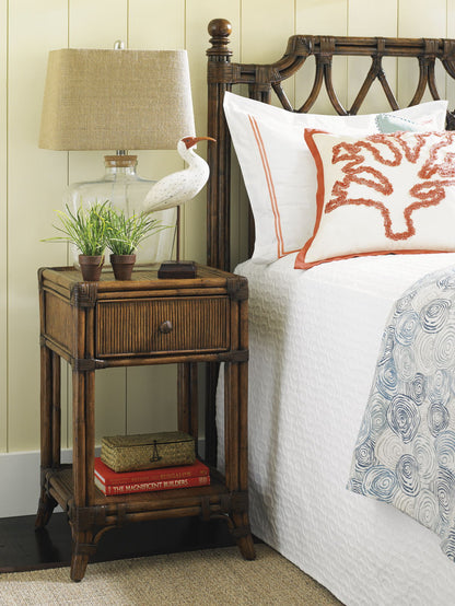 Bali Hai - Del Sol Bedside Table - Dark Brown