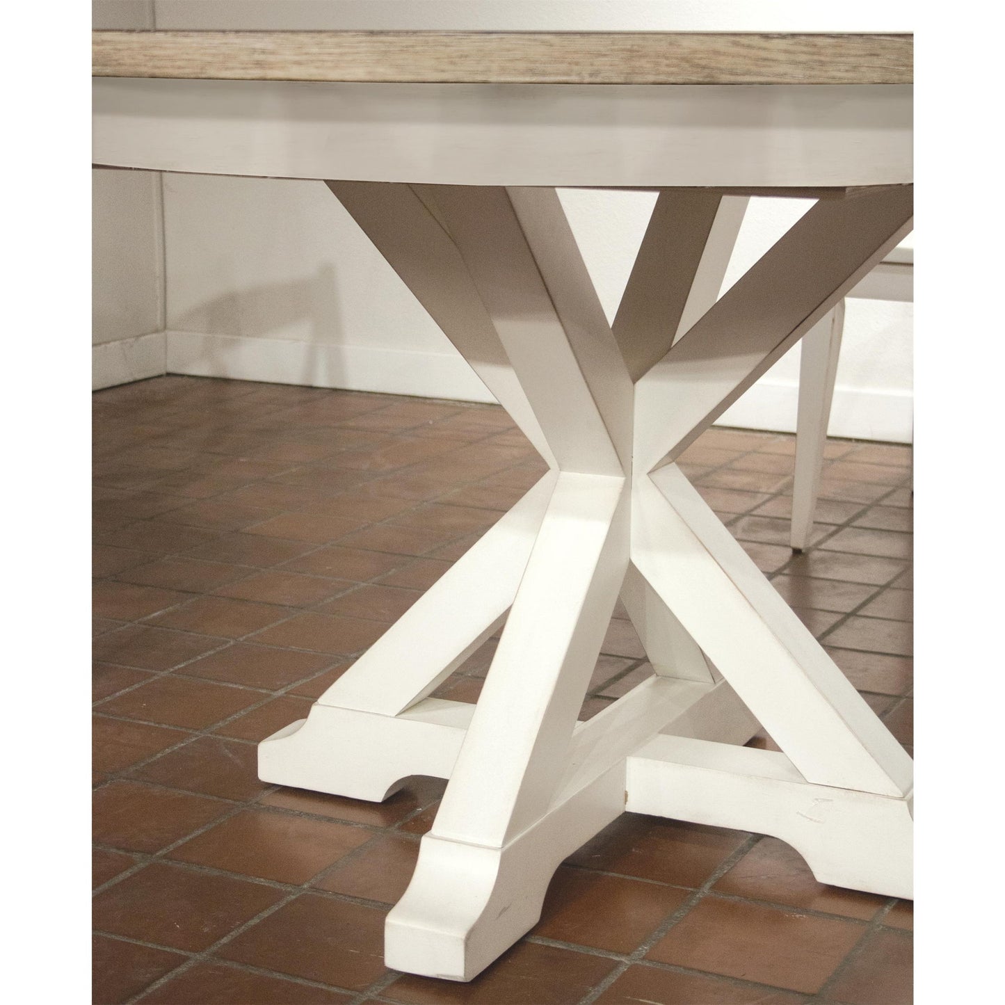 Myra - Round Dining Table Base - Paperwhite