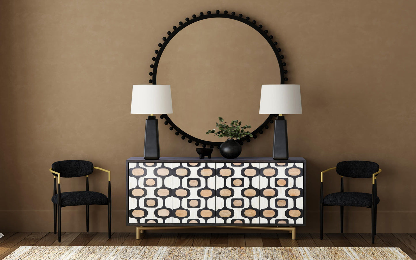 Jenson - Dining Chair - Black / Gold