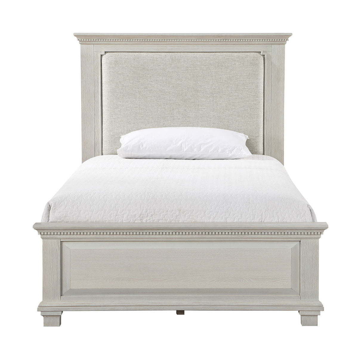 Silver Sands - 4/6 Full Panel Headboard - Gray