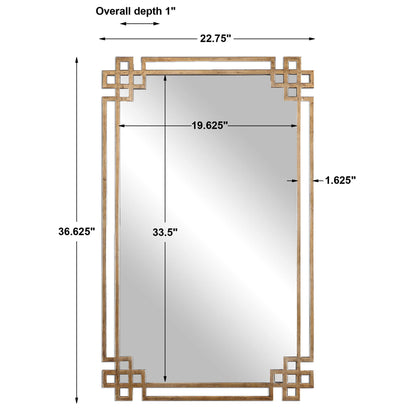 Devoll - Mirror - Antique Gold