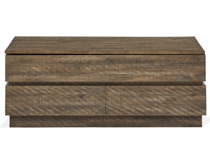Baisden - Lift Top Storage Cocktail Table With Casters - Tobacco
