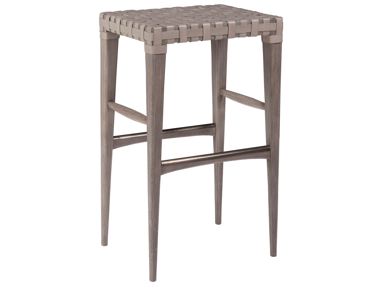 Cohesion Program - Milo Leather Backless Barstool