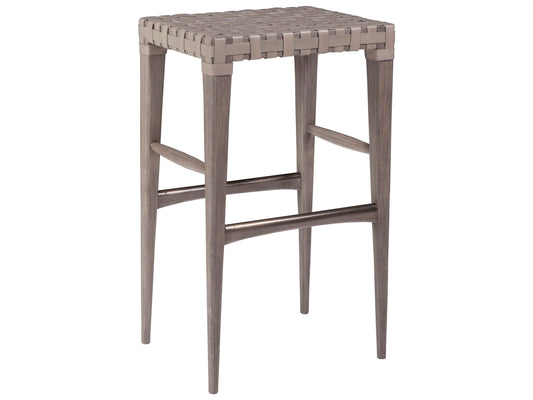 Cohesion Program - Milo Leather Backless Barstool