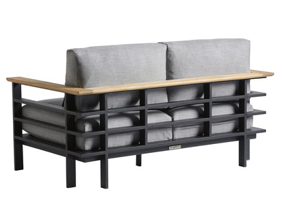 South Beach - Loveseat - Black / White