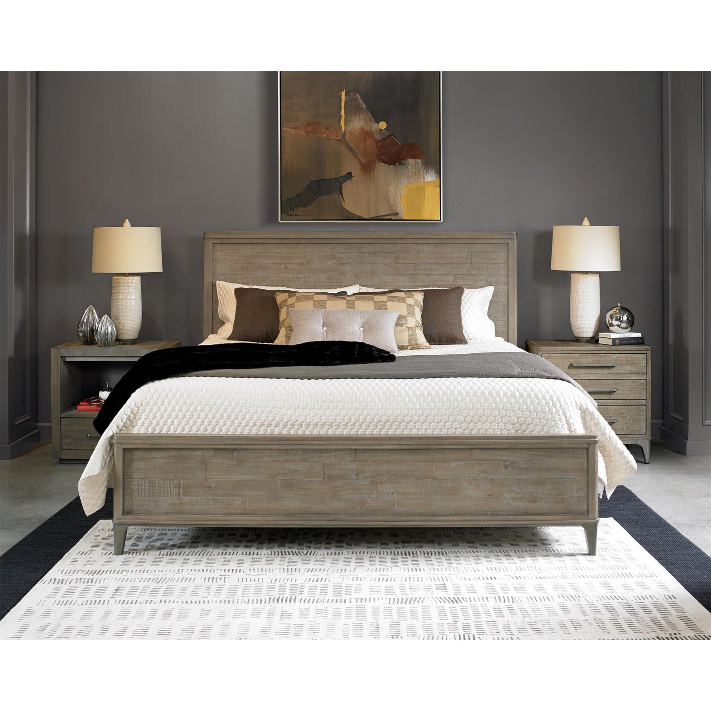 Intrigue - 1 Drawer Nightstand - Light Brown