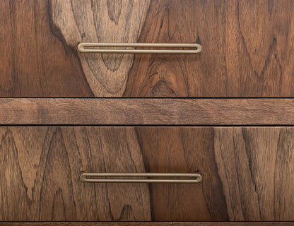 Praga - 4-Drawer Chest - Almond / Barrel Brown