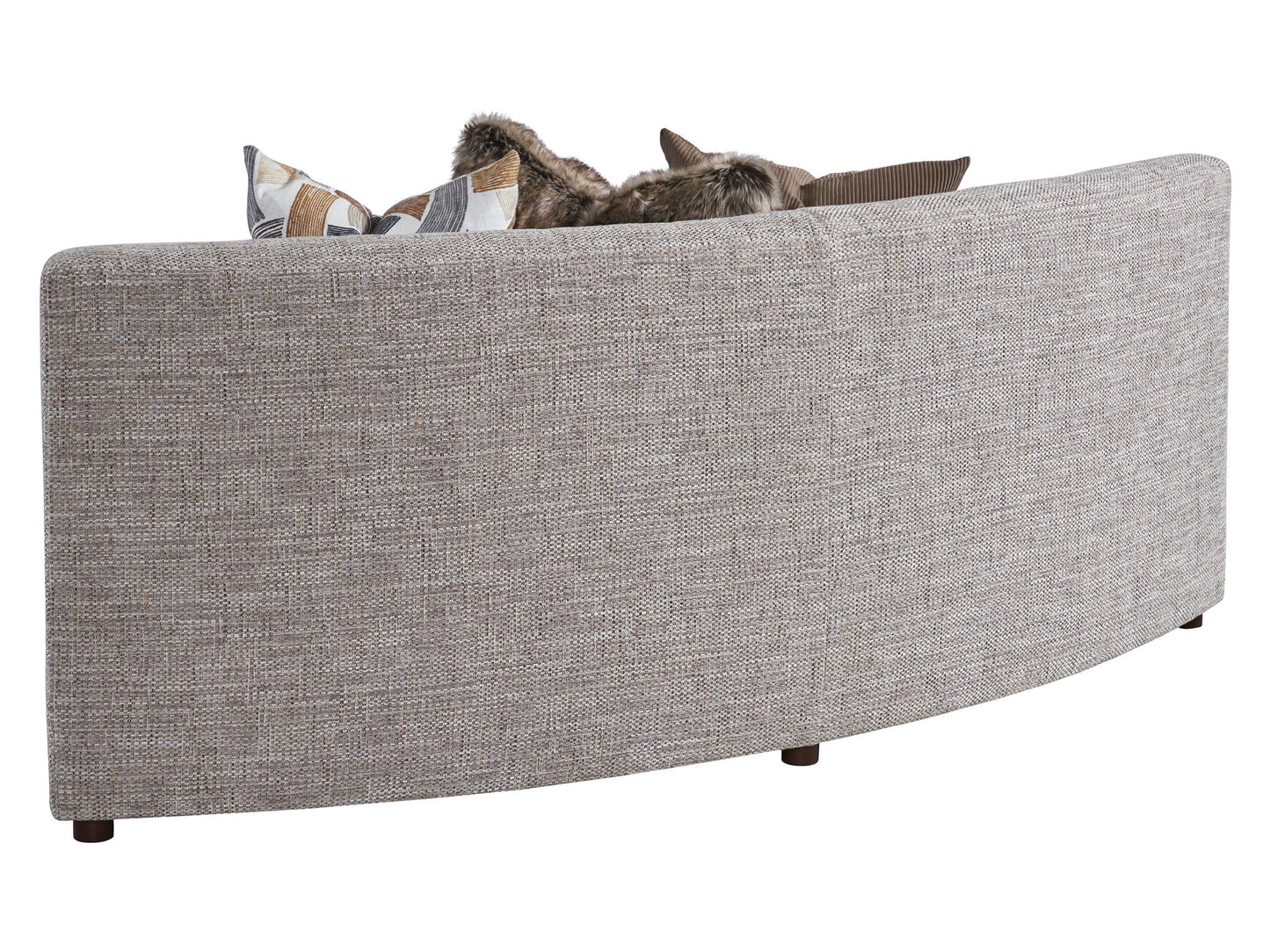 Zanzibar - Alston Armless Curved Sofa - Gray